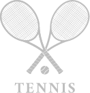 Tennis racquet logo