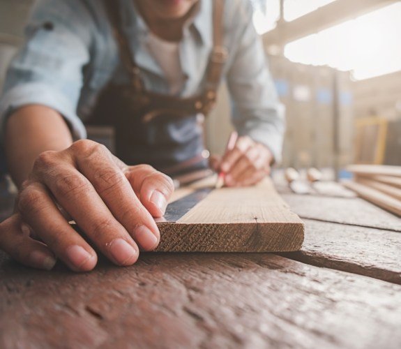 Person wood working