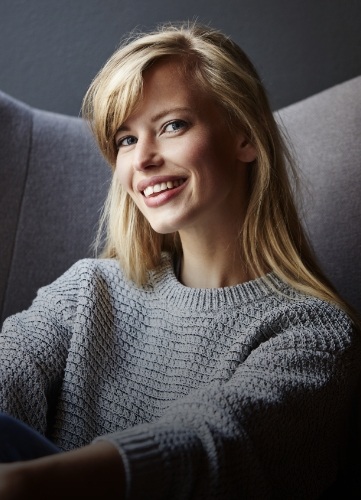 Woman with beautiful smile