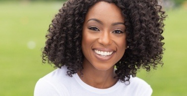 Woman with healthy smile